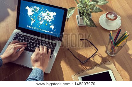 Supply Chain Management Concept