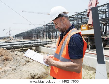 Architect Contractor Professional Building Career Concept
