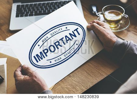 Important Prioritize Tasks Urgent Issues Order Concept