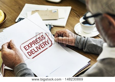 Pending Imported Purchase Business Concept