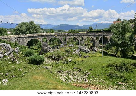 A third century Roman over the River Mostanici near to Nicsik in Montenegro
