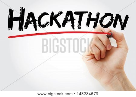 Hand Writing Hackathon With Marker