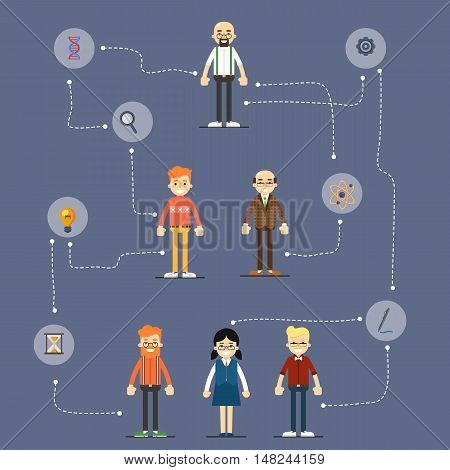 Social media and social network people connecting. Social network concept. Business network social conncetions. People life in social network. Social networking. Social media network infographics with people and their social network. Teamwork concept.