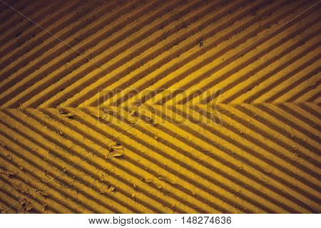 Stained Abstract Vintage Background With Diagonal Repeat Lines Pattern. Geometric Abstract Of Many Stripes For Decoration And Retro Background. Old Painted Striped Surface In Retro Shabby Style.