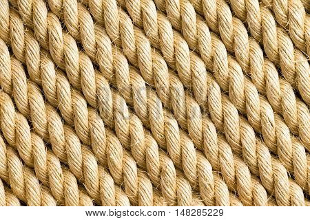 Diagonal Strands Of Rope As Background