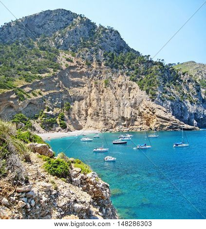 Coll Baix, Famous Bay / Beach In The North Of Majorca
