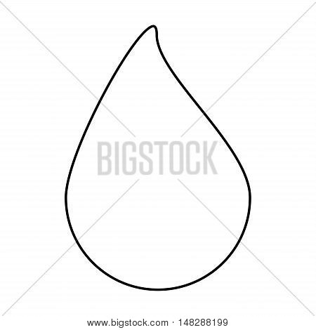 Silhouette Drop Vector Symbol Icon Design.