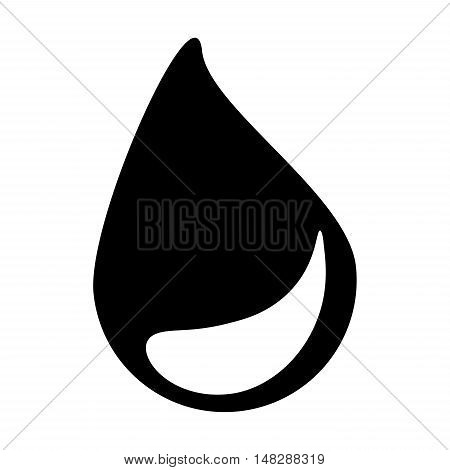 Silhouette Drop Vector Symbol Icon Design.