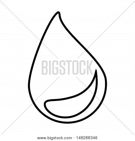Silhouette Drop Vector Symbol Icon Design.