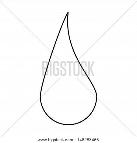 Silhouette Drop Vector Symbol Icon Design.