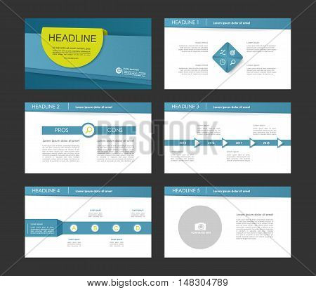 Set of color infographic elements for presentation templates. Leaflet, Annual report, book cover design. Brochure, layout, Flyer layout template design. Easy to edit.