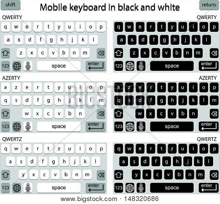 Phone keyboard in black and white smart phone keypad mobile phone key text, computer technology background