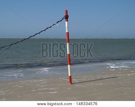 the beach of baltrum in the North sea