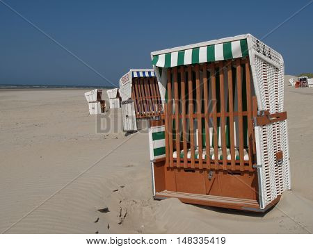 the beach of baltrum in the North sea