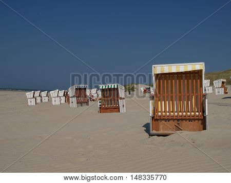 the beach of baltrum in the North sea