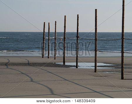 the Island of Borkum in the North sea