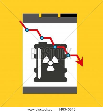 oil prices online industry vector illustration design