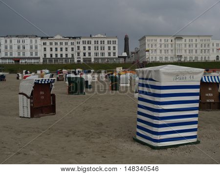 the Island of Borkum in the North sea