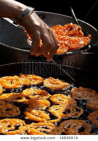 Indische süße jalebi