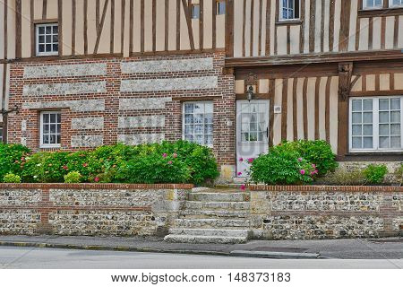 Saint Wandrille Rancon France - june 22 2016 : the village centre