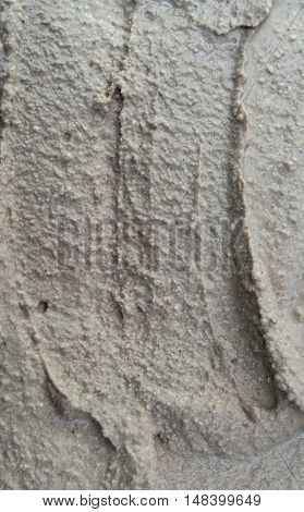 Background of the fresh cement solution texture