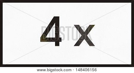 Hungarian Supplementary Road Sign - 4 Times