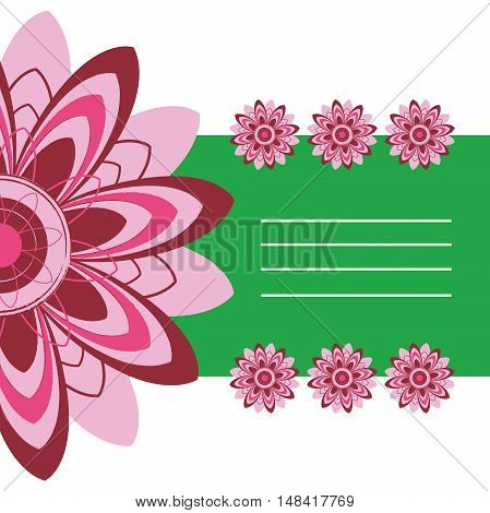 Frame of flowers. Decorative elements. Flower frame.