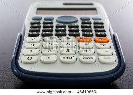 Calculator Keypad Numbers Buttons Small Modern Desk Work White