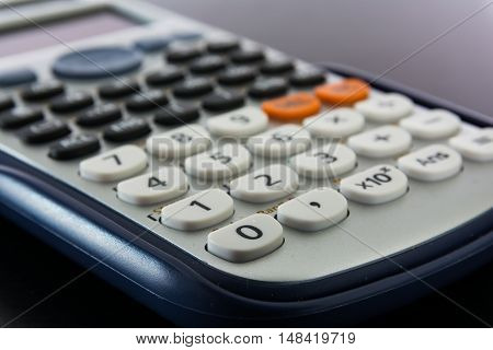 Calculator Keypad Numbers Buttons Small Modern Desk Work White