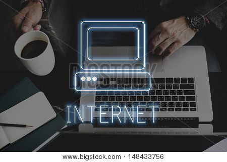 Online Media Technolgoy Website Concept