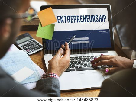 Entrepreneurship Tycoon Small Business Enterprise Concept