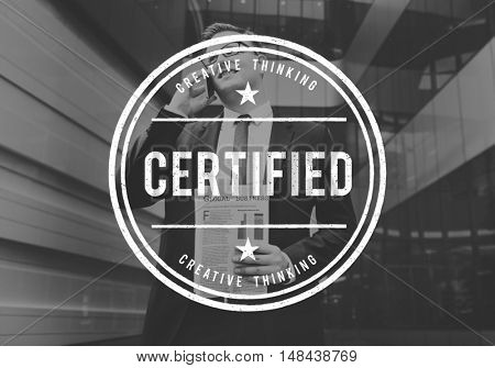 Certified Guarantee Warranty Verify Stamp Word Concept