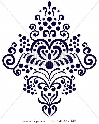 Old style wallpaper pattern. Decorative element traditional classic pattern. Vintage
