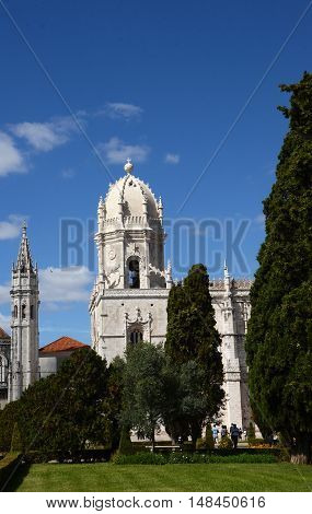 Monastery of Jeronimos in Lisbon, a mediaval building
