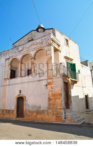 Alleyway. Sammichele di Bari. Puglia. Southern Italy.