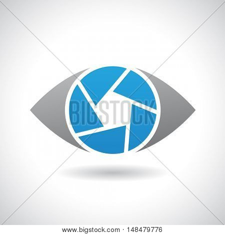 Design Concept of a Shape and Icon of a Shutter Eye