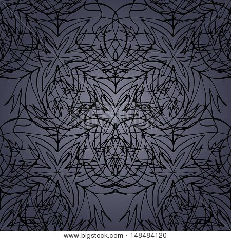 Elegant Seamless Pattern With Mandala And Floral Elements