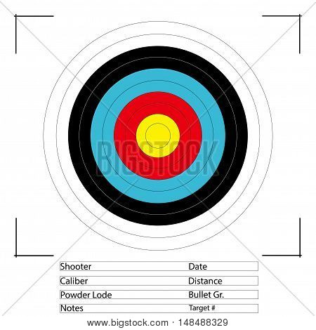 Archery and Gun Target. illustrator vector EPS 10