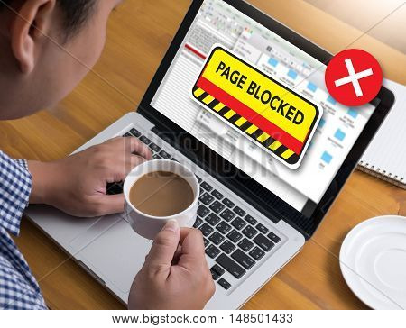 Data Failure Computer Page Blocked Browsing Connection Data Failure