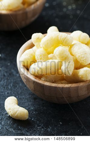 Corn Sticks On The Black Table