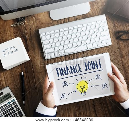 Finance Joint Planning Balance Banking Budget Concept