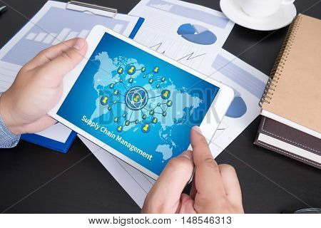 Scm Supply Chain Management Concept