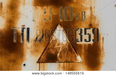 Attention sign, high voltage sign, high voltage warning sign, icons warning