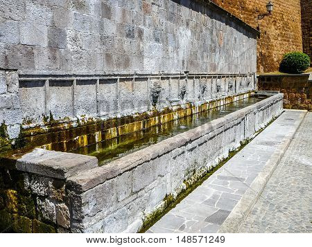 Hdr Fontana Delle 7 Cannelle Fountain In Tuscania