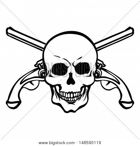 Vector Lineart Skull