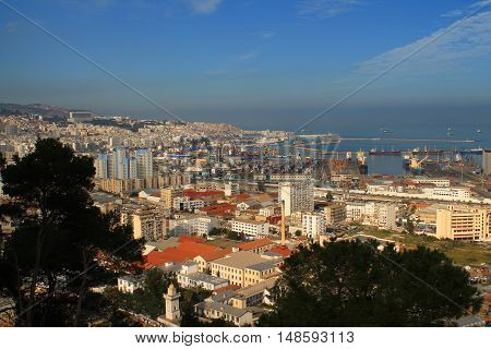 White Algiers, the capital city of Algeria