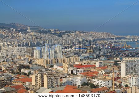 White Algiers, the capital city of Algeria
