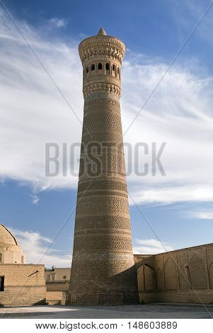 Po-i-Kalyan minaret, Bukhara, Uzbekistan, town on the Silk Road