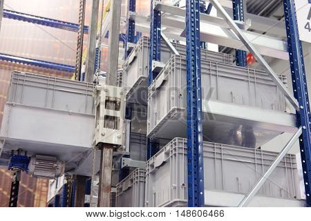 The image of a warehouse equipment