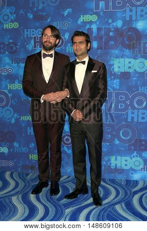 LOS ANGELES - SEP 18:  Martin Starr, Kumail Nanjiani at the 2016  HBO Emmy After Party at the Pacific Design Center on September 18, 2016 in West Hollywood, CA